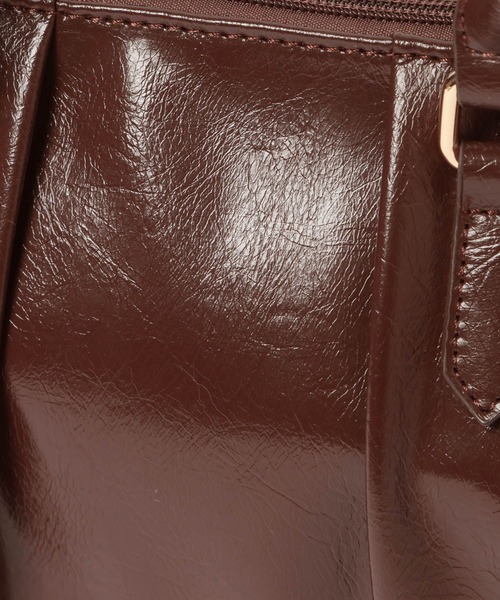 Heather（ヘザー）の「ギャザーボストンBAG　666489（ボストンバッグ・レディース・ピンク/ブラウン/ブラック・ONE SIZE）」の15枚目の写真