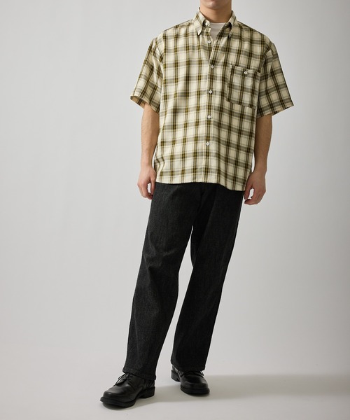 le cercle ADAM ET ROPE'(ルセルクルアダムエロペ)の「ドライドレープチェックシャツ(シャツ/ブラウス・メンズ・ピンク/ベージュ・L/LL/M)」の10枚目の写真