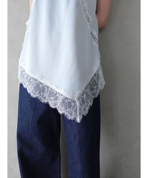 LAGUNAMOON(ラグナムーン)の「アシンメトリーレースサテンキャミソール 【レイヤードトップス】 【夏服】(キャミソール・レディース・ブラウン/ライトブルー/アイボリー・FREE)」の22枚目の写真