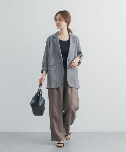 URBAN RESEARCH DOORS（アーバンリサーチドアーズ）の「2WAYニットタンク（タンクトップ・レディース・オフホワイト/ネイビー/ブラウン・FREE）」の20枚目の写真