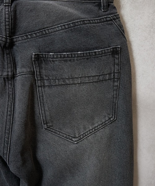 NUMBER (N)INE（ナンバーナイン）の「HAND PAINTED STRAIGHT DENIM JEANS VINTAGE WASH / ハンドペイント ストレート デニム ジーンズ ヴィンテージ ウォッシュ（デニムパンツ・メンズ・インディゴブルー/ブラック・4/3/2）」の19枚目の写真