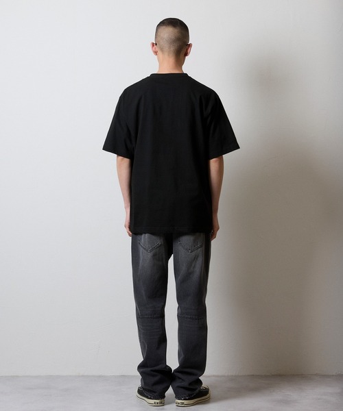HAND PAINTED STRAIGHT DENIM JEANS VINTAGE WASH / ハンドペイント