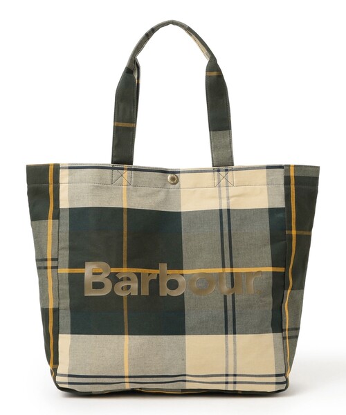 Barbour(バブアー)の「Barbour / Telfield タータンチェック トートバッグ(トートバッグ・メンズ・オリーブ・ONE SIZE)」の1枚目の写真