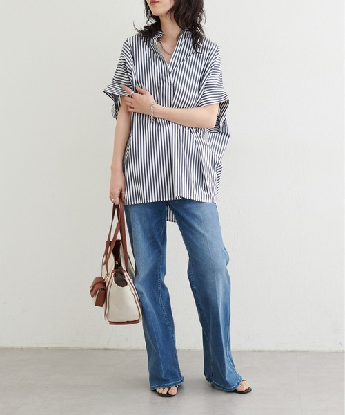 LARUTA(ラルータ)の「【LARUTA】ドルマンスキッパーシャツ(シャツ/ブラウス・レディース・ラベンダー/ミント/その他1/ネイビー/オフホワイト・FREE)」の21枚目の写真