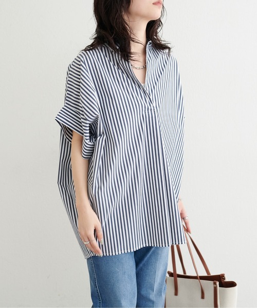LARUTA(ラルータ)の「【LARUTA】ドルマンスキッパーシャツ(シャツ/ブラウス・レディース・ラベンダー/ミント/その他1/ネイビー/オフホワイト・FREE)」の19枚目の写真