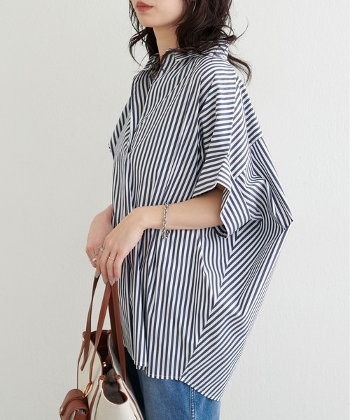 LARUTA(ラルータ)の「【LARUTA】ドルマンスキッパーシャツ(シャツ/ブラウス・レディース・ラベンダー/ミント/その他1/ネイビー/オフホワイト・FREE)」の20枚目の写真