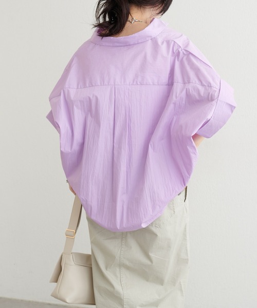 LARUTA(ラルータ)の「【LARUTA】ドルマンスキッパーシャツ(シャツ/ブラウス・レディース・ラベンダー/ミント/その他1/ネイビー/オフホワイト・FREE)」の16枚目の写真