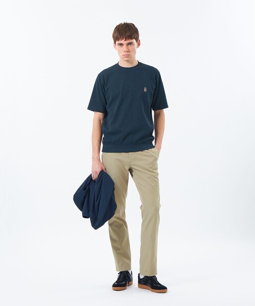 MACKINTOSH PHILOSOPHY(マッキントッシュ フィロソフィー)の「BUCKINGHAM BEAR スウェットTシャツ ミリタリーワッフル(Tシャツ/カットソー・メンズ・ダークネイビー/ベージュ/グリーン系その他2・40/38)」の14枚目の写真