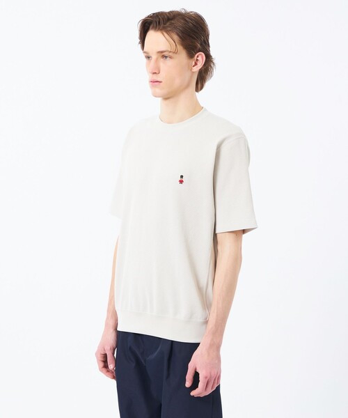 MACKINTOSH PHILOSOPHY(マッキントッシュ フィロソフィー)の「BUCKINGHAM BEAR スウェットTシャツ ミリタリーワッフル(Tシャツ/カットソー・メンズ・ダークネイビー/ベージュ/グリーン系その他2・40/38)」の10枚目の写真