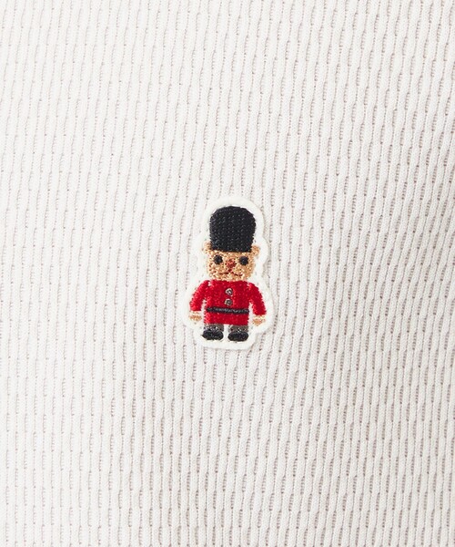 MACKINTOSH PHILOSOPHY(マッキントッシュ フィロソフィー)の「BUCKINGHAM BEAR スウェットTシャツ ミリタリーワッフル(Tシャツ/カットソー・メンズ・ダークネイビー/ベージュ/グリーン系その他2・40/38)」の7枚目の写真