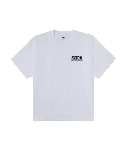 OBEY(オベイ)の「【OBEY】PROPAGANDA SERVICES(Tシャツ/カットソー・レディース・ブラック/ホワイト・SMALL)」の2枚目の写真