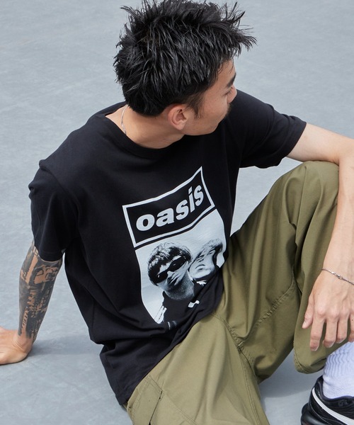 the Oasis(ジオアシス)の「Oasis / オアシス プリントデザイン クルーネックTシャツ メンズ バンドT 2026年 夏 夏服(Tシャツ/カットソー・メンズ・ホワイト/ブラック系その他/ブラック系その他2/ホワイト系/ブラック系・S/M/L/XL)」の20枚目の写真