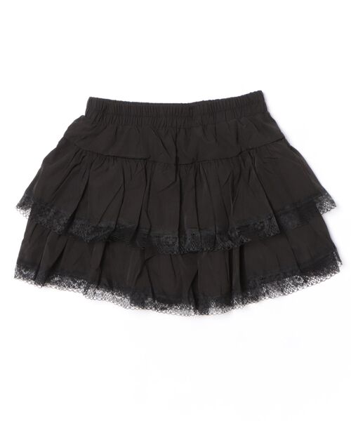 P.V.T(ピーブイティー)の「フリルレースティアードミニスカート(スカート・レディース・White/Black・F)」の13枚目の写真