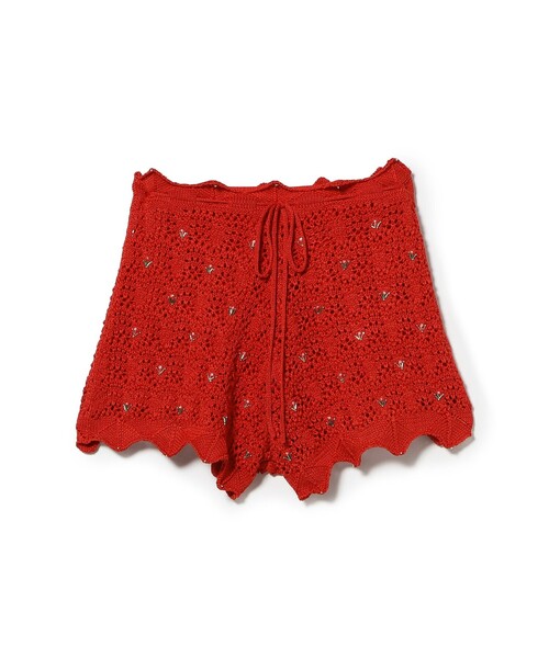 BEAMS COUTURE(ビームスクチュール)の「透かし編み ショート パンツ(その他パンツ・レディース・ホワイト系その他5/レッド・ONE SIZE)」の18枚目の写真