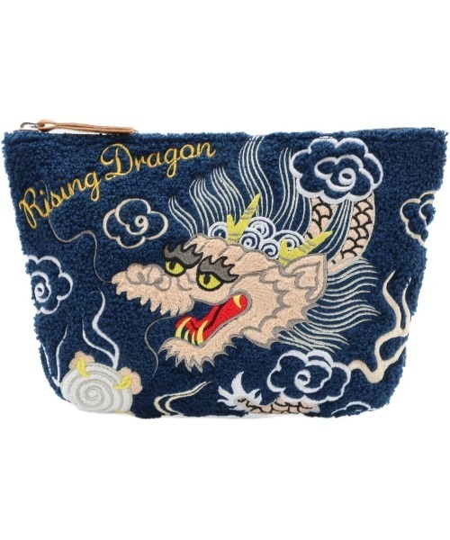 Lafayette(ラファイエット)の「サガラポーチ - 【SAGARA POUCH JAPAN DRAGON NAVY WHG-PCH03】(ポーチ・レディース・ネイビー・ONE SIZE)」の1枚目の写真