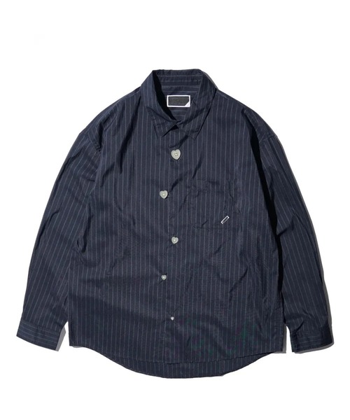PHINGERIN(フィンガリン)の「FLOATING HEART SHIRT(シャツ/ブラウス・メンズ・ブラック/ブルー・LARGE/MEDIUM)」の1枚目の写真