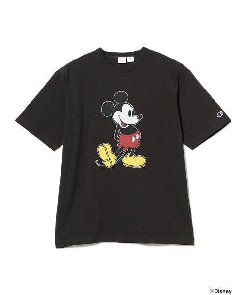 Champion(チャンピオン)の「【別注】Champion / ミッキーマウス / Tシャツ(Tシャツ/カットソー・メンズ・ホワイト/ブラック・SMALL/LARGE/X-LARGE/MEDIUM)」の2枚目の写真
