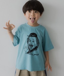 MAKE YOUR DAY（メイクユアデイ）の「OKアインシュタイン柄半袖Tシャツ（Tシャツ/カットソー）」