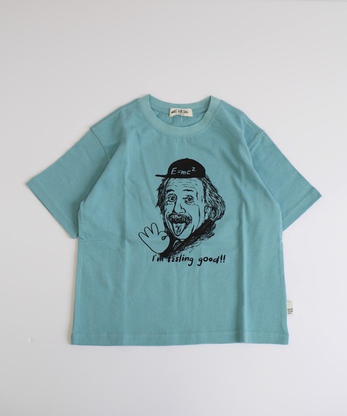 MAKE YOUR DAY(メイクユアデイ)の「OKアインシュタイン柄半袖Tシャツ(Tシャツ/カットソー・キッズ・イエロー/ミント・90/80/140/130/120/100/110)」の11枚目の写真