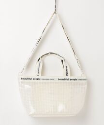 plaid vinyl logo tape bag m 1616611970
