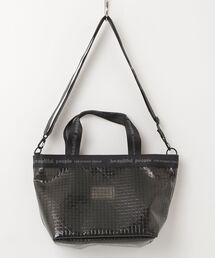 plaid vinyl logo tape bag m 1616611970
