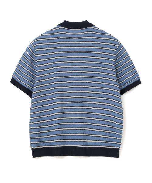 Millo Archive（ミロ アーカイブ）の「パルネンハーフカラーニット [ミッドブルー]（ポロシャツ・メンズ・その他・X-LARGE/MEDIUM/LARGE）」の4枚目の写真