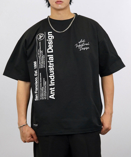 セール】接触冷感 グラフィック 半袖 Tシャツ ルーズフィット ロゴ