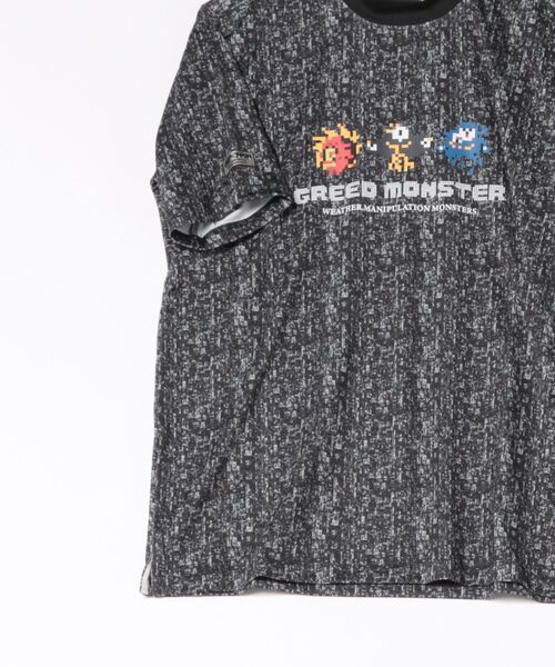 GREED MONSTER(グリードモンスター)の「GREED MONSTER ドットモンスターデジタル総柄半袖モックネック(Tシャツ/カットソー・メンズ・オフホワイト/ブラック・LARGE/MEDIUM/X-LARGE)」の7枚目の写真