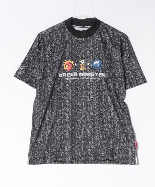GREED MONSTER(グリードモンスター)の「GREED MONSTER ドットモンスターデジタル総柄半袖モックネック(Tシャツ/カットソー・メンズ・オフホワイト/ブラック・LARGE/MEDIUM/X-LARGE)」の8枚目の写真