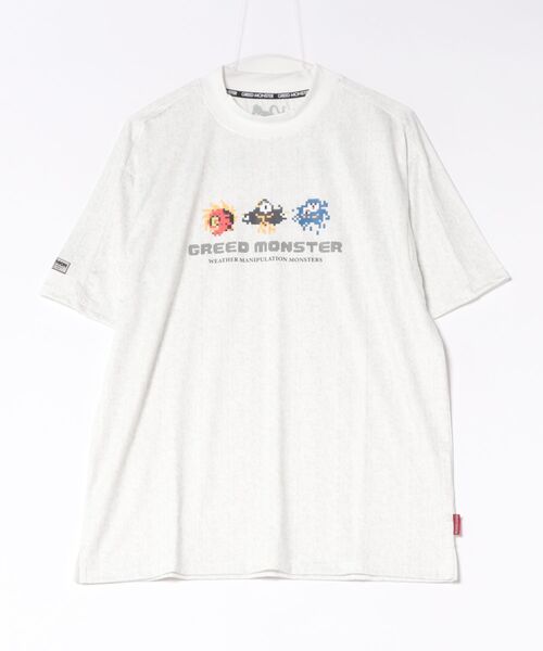 GREED MONSTER(グリードモンスター)の「GREED MONSTER ドットモンスターデジタル総柄半袖モックネック(Tシャツ/カットソー・メンズ・オフホワイト/ブラック・LARGE/MEDIUM/X-LARGE)」の11枚目の写真
