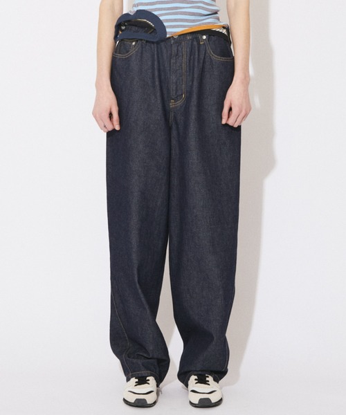 beautiful people(ビューティフルピープル)の「selvedge obsession left hand twill denim bow pants(デニムパンツ・レディース・インディゴブルー・36/40/38)」の2枚目の写真