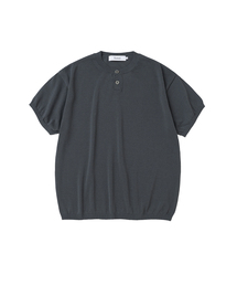 KNITTED（ニッティド）の「シェロン シングル クロップ ニット_ヘンリーネック 5COLOR（ニット/セーター）」