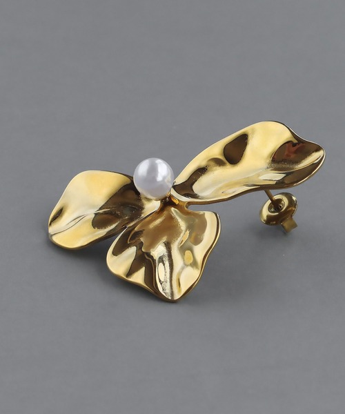 abaskdesign（アバスクデザイン）の「金属アレルギー対応　フラワーモチーフピアス（ピアス（両耳用）・レディース・シルバー/ゴールド・FREE）」の14枚目の写真