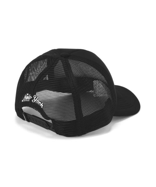 AVIREX(アヴィレックス)の「VARSITY OVAL LOGO MESH CAP / バーシティ オーバル ロゴ メッシュキャップ / AVIREX / アヴィレックス(キャップ・メンズ・ブラック/ホワイト・F)」の5枚目の写真