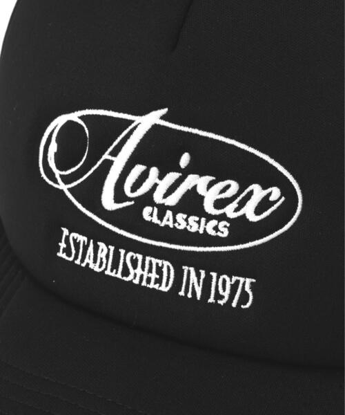 AVIREX(アヴィレックス)の「VARSITY OVAL LOGO MESH CAP / バーシティ オーバル ロゴ メッシュキャップ / AVIREX / アヴィレックス(キャップ・メンズ・ブラック/ホワイト・F)」の9枚目の写真