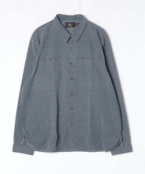 RRL(ダブル アール エル)の「チェックプリント ウーブン ワークシャツ(シャツ/ブラウス・メンズ・ブルー・S/M/L/XL/XS/XXL)」の3枚目の写真