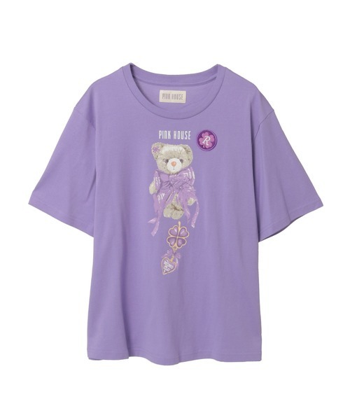PINK HOUSE(ピンクハウス)の「テディ&ネコプリントカットソー(Tシャツ/カットソー・レディース・イエロー系その他2/ブラック系その他2/ピンク系その他/レッド系その他/イエロー系その他/パープル系その他/レッド系その他2/ピンク系その他2・フリー)」の3枚目の写真