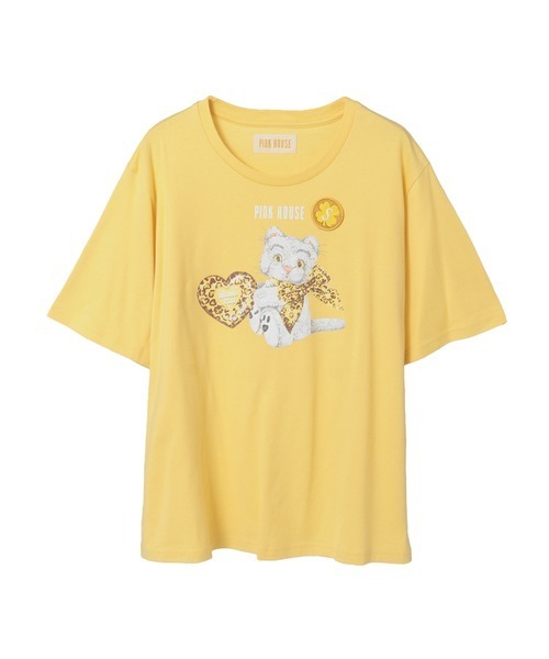 PINK HOUSE(ピンクハウス)の「テディ&ネコプリントカットソー(Tシャツ/カットソー・レディース・イエロー系その他2/ブラック系その他2/ピンク系その他/レッド系その他/イエロー系その他/パープル系その他/レッド系その他2/ピンク系その他2・フリー)」の5枚目の写真
