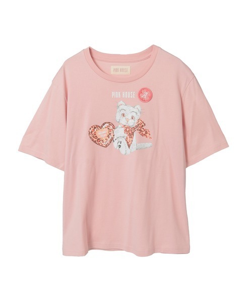 PINK HOUSE(ピンクハウス)の「テディ&ネコプリントカットソー(Tシャツ/カットソー・レディース・イエロー系その他2/ブラック系その他2/ピンク系その他/レッド系その他/イエロー系その他/パープル系その他/レッド系その他2/ピンク系その他2・フリー)」の6枚目の写真