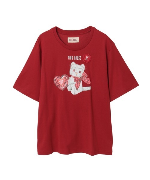 PINK HOUSE(ピンクハウス)の「テディ&ネコプリントカットソー(Tシャツ/カットソー・レディース・イエロー系その他2/ブラック系その他2/ピンク系その他/レッド系その他/イエロー系その他/パープル系その他/レッド系その他2/ピンク系その他2・フリー)」の8枚目の写真