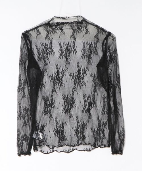 LUGG NAGG(ラグナグ)の「【456891】レース柄シースルートップス(RZ)(Tシャツ/カットソー・レディース・ホワイト/ブラック・FREE)」の14枚目の写真