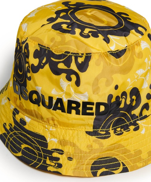 DSQUARED2(ディースクエアード)の「DSQUARED2(ディースクエアード)Kids & Junior ブランドロゴバケットハット(ハット・キッズ・イエロー・Ⅰ)」の3枚目の写真