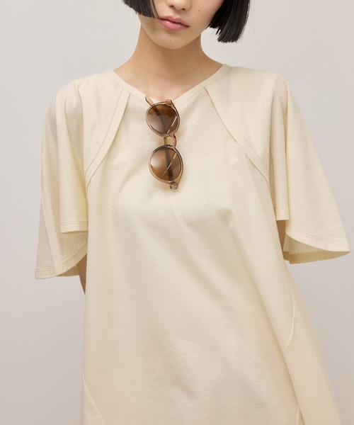 ADAM ET ROPE'(アダムエロペ)の「ランダムヘムライントップス(Tシャツ/カットソー・レディース・ブラック/ピンク/キナリ・FREE)」の14枚目の写真