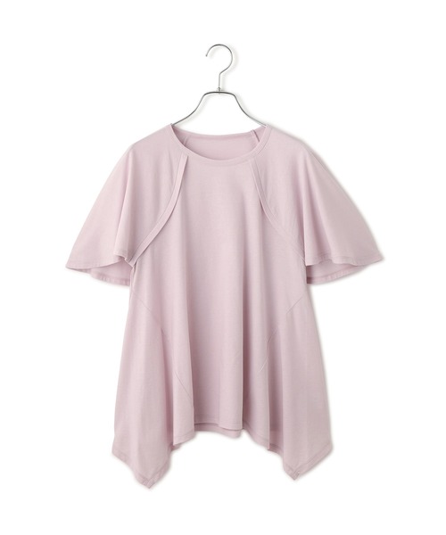 ADAM ET ROPE'(アダムエロペ)の「ランダムヘムライントップス(Tシャツ/カットソー・レディース・ブラック/ピンク/キナリ・FREE)」の16枚目の写真