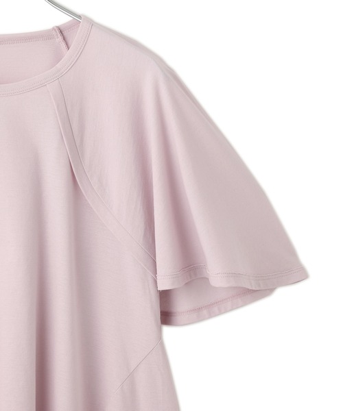 ADAM ET ROPE'(アダムエロペ)の「ランダムヘムライントップス(Tシャツ/カットソー・レディース・ブラック/ピンク/キナリ・FREE)」の19枚目の写真