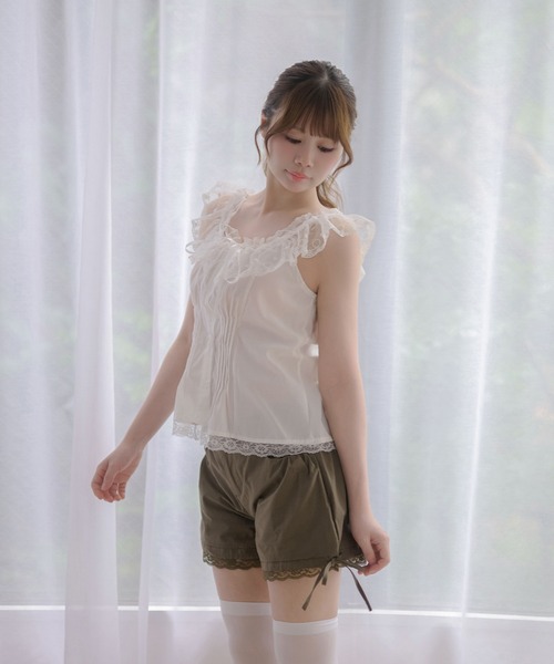 M DOLLY(エムドリー)の「Lace collar ruby tops / レースカラールビートップス(シャツ/ブラウス・レディース・ホワイト・S/M)」の3枚目の写真
