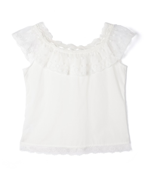M DOLLY(エムドリー)の「Lace collar ruby tops / レースカラールビートップス(シャツ/ブラウス・レディース・ホワイト・S/M)」の8枚目の写真