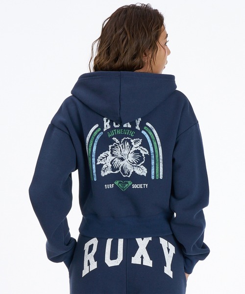 ROXY（ロキシー）の「【ムラサキスポーツ限定】ROXY/ロキシー ジップアップ パーカー RZP264621M（パーカー・レディース・ネイビー/レッド/オフホワイト・M/L）」の2枚目の写真