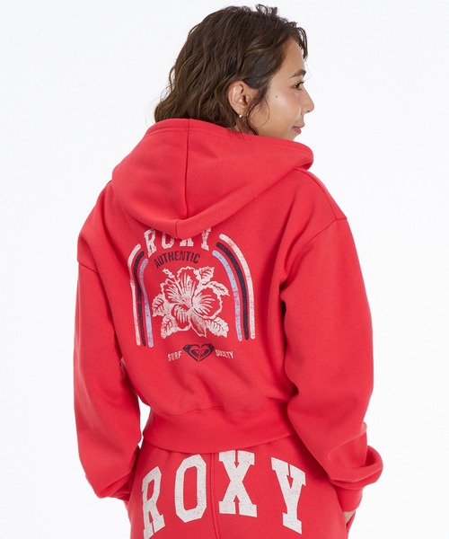 ROXY（ロキシー）の「【ムラサキスポーツ限定】ROXY/ロキシー ジップアップ パーカー RZP264621M（パーカー・レディース・ネイビー/レッド/オフホワイト・M/L）」の3枚目の写真