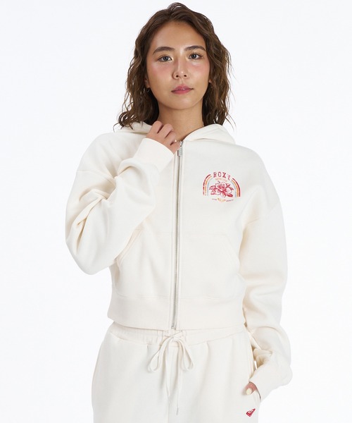 ROXY（ロキシー）の「【ムラサキスポーツ限定】ROXY/ロキシー ジップアップ パーカー RZP264621M（パーカー・レディース・ネイビー/レッド/オフホワイト・M/L）」の4枚目の写真